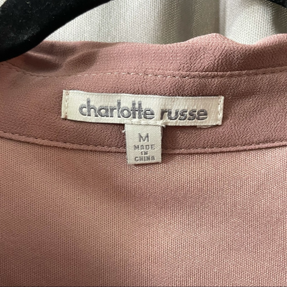 NWT Charlotte Russe Button Down Shirt Style Dress - Picture 7 of 10